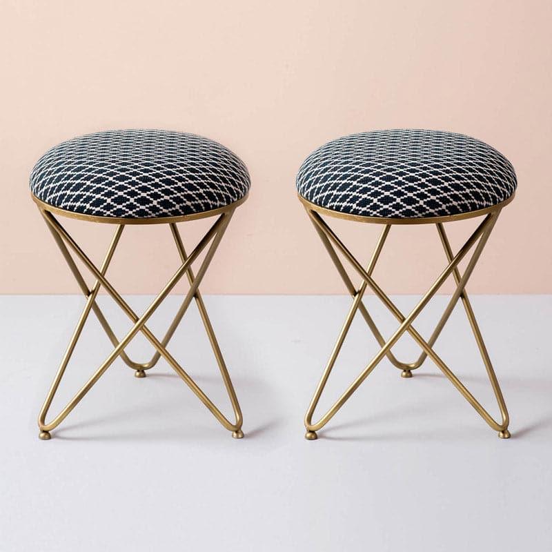 Frantz Metallic Stool - Set Of Two