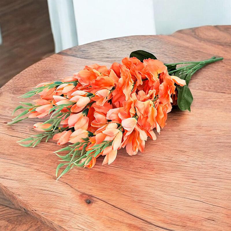 Artificial Gladiolus Flower (Orange) - Set Of Two