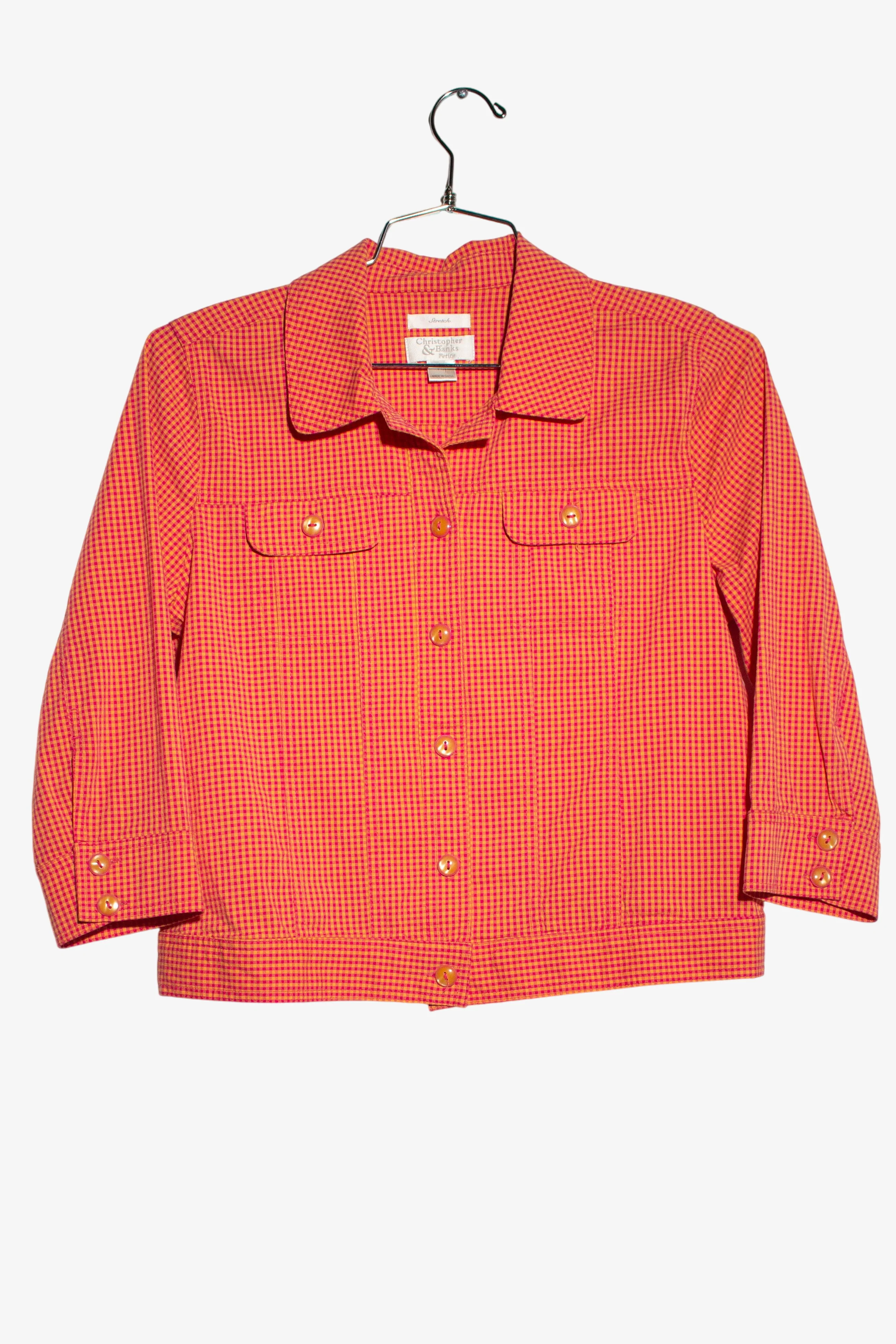 Vintage Orange Christopher & Banks Lightweight Jacket (1990s)